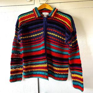 Lisa International Boho Knitted Sweater Jacket
